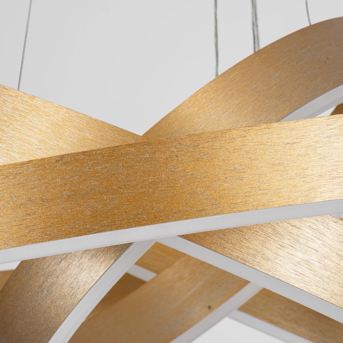 kelvo® VENOM KLV-101-0201-V2 Κρεμαστό Φωτιστικό Οροφής LED 120W 12000lm 120° AC 220-240V IP20 Ρυθμιζόμενο Λευκό CCT με Χειριστήριο από 2700K έως 6000K Dimmable - Lumileds SMD Chip - Χρυσό Πλατίνα - Μ80 x Π80 x Υ80cm - 3 Χρόνια Εγγύηση - Image 3