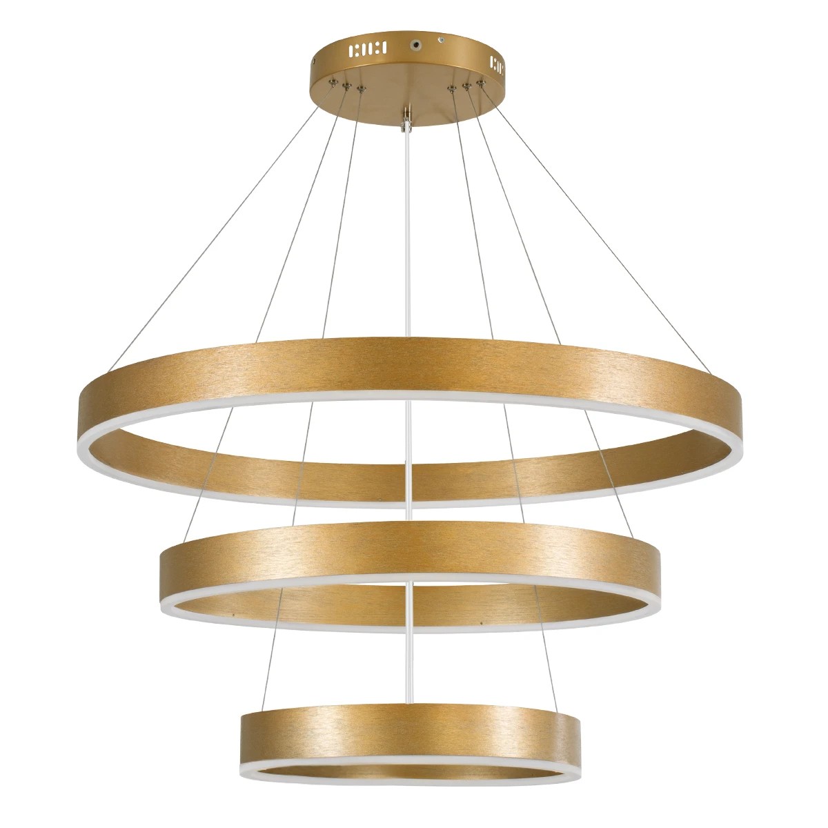 kelvo® VENOM KLV-101-0201-V2 Κρεμαστό Φωτιστικό Οροφής LED 120W 12000lm 120° AC 220-240V IP20 Ρυθμιζόμενο Λευκό CCT με Χειριστήριο από 2700K έως 6000K Dimmable - Lumileds SMD Chip - Χρυσό Πλατίνα - Μ80 x Π80 x Υ80cm - 3 Χρόνια Εγγύηση - Image 4