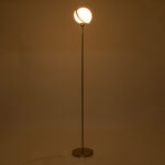 GloboStar® HUDSON 00500 Μοντέρνο Επιδαπέδιο Φωτιστικό Μονόφωτο 1 x E27 IP20 Χρυσό Αλουμίνιο με Λευκό Πλαστικό - Μ20 x Π20 x Υ177cm - Image 2