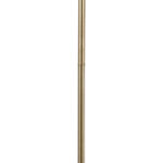 GloboStar® HUDSON 00500 Μοντέρνο Επιδαπέδιο Φωτιστικό Μονόφωτο 1 x E27 IP20 Χρυσό Αλουμίνιο με Λευκό Πλαστικό - Μ20 x Π20 x Υ177cm - Image 6