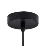 GloboStar® HAMBURG 00591 Μοντέρνο Κρεμαστό Φωτιστικό Μπάλα Μονόφωτο 1 x E14 IP20 Μαύρο Μέταλλο με Λευκό Γυαλί - Μ25 x Π20 x Υ50cm - Image 11