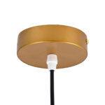 GloboStar® HAMBURG 00592 Μοντέρνο Κρεμαστό Φωτιστικό Μπάλα Μονόφωτο 1 x E14 IP20 Χρυσό Μέταλλο με Λευκό Γυαλί - Μ25 x Π20 x Υ50cm - Image 11