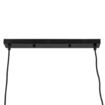 GloboStar® TRIANGLE 00611 Μοντέρνο Κρεμαστό Φωτιστικό Ράγα Δίφωτο 2 x E27 IP20 Μαύρο Μέταλλο - Μ60 x Π22 x Y130cm - Image 9