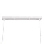 GloboStar® TRIANGLE 00612 Μοντέρνο Κρεμαστό Φωτιστικό Ράγα Δίφωτο 2 x E27 IP20 Λευκό Μέταλλο - Μ60 x Π22 x Y130cm - Image 9