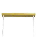 GloboStar® TRIANGLE 00615 Μοντέρνο Κρεμαστό Φωτιστικό Ράγα Δίφωτο 2 x E27 IP20 Χρυσό Μέταλλο - Μ60 x Π22 x Y130cm - Image 9