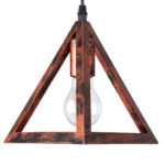 GloboStar® TRIANGLE 00623 Μοντέρνο Κρεμαστό Φωτιστικό Ράγα Τρίφωτο 3 x E27 IP20 Χάλκινο Μέταλλο - Μ70 x Π22 x Y130cm - Image 7