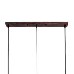 GloboStar® TRIANGLE 00623 Μοντέρνο Κρεμαστό Φωτιστικό Ράγα Τρίφωτο 3 x E27 IP20 Χάλκινο Μέταλλο - Μ70 x Π22 x Y130cm - Image 9