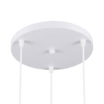 GloboStar® DILLON 00627 Μοντέρνο Κρεμαστό Φωτιστικό Καμπάνα Τρίφωτο 3 x E27 IP20 Λευκό Μέταλλο με Μπεζ Ξύλο - Μ26 x Π26 x Υ130cm - Image 7