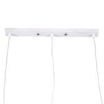 GloboStar® DILLON 00631 Μοντέρνο Κρεμαστό Φωτιστικό Ράγα Τρίφωτο 3 x E27 IP20 Λευκό Μέταλλο με Μπεζ Ξύλο - Μ54 x Π14 x Υ130cm - Image 7