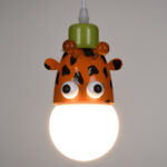 GloboStar® GIRAFFE 00638 Παιδικό Κρεμαστό Φωτιστικό Φιγούρα Μονόφωτο 1 x E27 IP20 Πολύχρωμο Μέταλλο - Μ12 x Π10.5 x Υ13.5cm - Image 2
