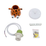 GloboStar® GIRAFFE 00638 Παιδικό Κρεμαστό Φωτιστικό Φιγούρα Μονόφωτο 1 x E27 IP20 Πολύχρωμο Μέταλλο - Μ12 x Π10.5 x Υ13.5cm - Image 7