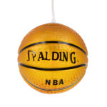 GloboStar® SPALDING NBA 00645 Παιδικό Κρεμαστό Φωτιστικό Μπάλα Μονόφωτο 1 x E27 IP20 Πορτοκαλί & Μαύρο Γυαλί - Μ18 x Π18 x Υ18cm - Image 5