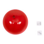GloboStar® BALLOON 00652 Παιδικό Φωτιστικό Οροφής Μπάλα Μονόφωτο 1 x E27 IP20 Κόκκινο Πλαστικό με Ασημί Μέταλλο - Μ30 x Π30 x Υ33cm - Image 9