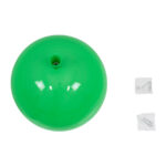 GloboStar® BALLOON 00653 Παιδικό Φωτιστικό Οροφής Μπάλα Μονόφωτο 1 x E27 IP20 Πράσινο Πλαστικό με Ασημί Μέταλλο - Μ30 x Π30 x Υ33cm - Image 9
