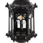 GloboStar® DARCY 00655 Vintage Κρεμαστό Φωτιστικό Πλέγμα Μονόφωτο 1 x E27 IP20 Μαύρο Μέταλλο με Διάφανο Γυαλί - Μ15.5 x Π15.5 x Υ32.5cm - Image 6