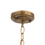 GloboStar® DARCY 00656 Vintage Κρεμαστό Φωτιστικό Πλέγμα Μονόφωτο 1 x E27 IP20 Μπρούτζινο Μέταλλο με Διάφανο Γυαλί - Μ15.5 x Π15.5 x Υ32.5cm - Image 7