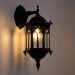 GloboStar® DARCY 00657 Vintage Επιτοίχιο Φωτιστικό Απλίκα Μονόφωτο 1 x E27 IP20 Μαύρο Μέταλλο με Διάφανο Γυαλί - Φ15.5 x Y34.5cm - Image 2