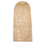 GloboStar® CALERO 00671 Boho Κρεμαστό Φωτιστικό Καμπάνα Μονόφωτο 1 x E27 IP20 Μπεζ Ξύλο - Μ50 x Π50 x Y110cm - Image 4