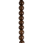 GloboStar® BEADS 00694 Vintage Κρεμαστό Φωτιστικό Ανάρτηση Μονόφωτο 1 x E27 IP20 Καφέ Ξύλο - Μ4 x Π4 x Υ47cm - Image 2