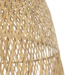 GloboStar® MANILA 00713 Boho Κρεμαστό Φωτιστικό Πλέγμα Μονόφωτο 1 x E27 IP20 Μπέζ Ξύλο - Μ50 x Π50 x Υ70cm - Image 7