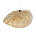 GloboStar® MEXICO 00721 Boho Κρεμαστό Φωτιστικό Ανάρτηση Μονόφωτο 1 x E27 IP20 Μπεζ Ξύλο - Μ100 x Π80 x Y35cm - Image 6
