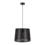 GloboStar® SPARKLE 00733 Μοντέρνο Κρεμαστό Φωτιστικό Καπέλο Μονόφωτο 1 x E27 IP20 Μαύρο Μέταλλο - Μ35 x Π35 x Υ26cm - Image 3