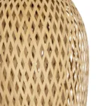 GloboStar® SAN TROPEZ 00764 Boho Κρεμαστό Φωτιστικό Ανάρτηση Μονόφωτο 1 x E27 IP20 Μπεζ Ξύλο - Μ19 x Π19 x Υ42cm - Image 6