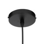 GloboStar® OLVERO 00772 Μοντέρνο Κρεμαστό Φωτιστικό Ανάρτηση Μονόφωτο 1 x E27 IP20 Μαύρο & Χρυσό Μέταλλο - Μ18 x Π4 x Y38cm - Image 7