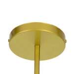 GloboStar® ZANE 00786 Μοντέρνο Φωτιστικό Οροφής Πλέγμα Πολύφωτο 6 x E27 IP20 Χρυσό Μέταλλο - Μ70 x Π70 x Υ100cm - Image 8