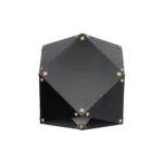 GloboStar® WELLES 00794 Μοντέρνο Επιτοίχιο Φωτιστικό Απλίκα Μονόφωτο 1 x E27 IP20 Μαύρο & Χρυσό Μέταλλο - Μ17 x Π28 x Υ17cm - Image 5