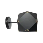 GloboStar® WELLES 00794 Μοντέρνο Επιτοίχιο Φωτιστικό Απλίκα Μονόφωτο 1 x E27 IP20 Μαύρο & Χρυσό Μέταλλο - Μ17 x Π28 x Υ17cm - Image 6