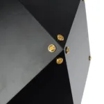 GloboStar® WELLES 00794 Μοντέρνο Επιτοίχιο Φωτιστικό Απλίκα Μονόφωτο 1 x E27 IP20 Μαύρο & Χρυσό Μέταλλο - Μ17 x Π28 x Υ17cm - Image 8