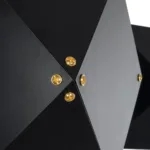 GloboStar® WELLES 00795 Μοντέρνο Επιτοίχιο Φωτιστικό Απλίκα Δίφωτο 2 x E27 IP20 Μαύρο & Χρυσό Μέταλλο - Μ52 x Π21 x Υ17cm - Image 6