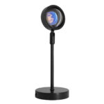 GloboStar® 00816 Μοντέρνο Minimal Επιτραπέζιο Φωτιστικό Μεταλλικό Μονόφωτο LED 12W DC 5V με Projector LENS Ειδικού Εφέ & Καλώδιο Τροφοδοσίας USB Rotation Head 180° RAINBOW GREEN - Image 2