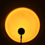 GloboStar® 00819 Μοντέρνο Minimal Επιδαπέδιο Φωτιστικό Μεταλλικό Μονόφωτο LED 12W DC 5V με Projector LENS Ειδικού Εφέ & Καλώδιο Τροφοδοσίας USB Rotation Head 180° SUN - Image 7