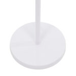 GloboStar® CEDAR 00828 Μοντέρνο Επιδαπέδιο Φωτιστικό Μονόφωτο 1 x E27 IP20 Λευκό Μέταλλο, Λευκό Ύφασμα με Μπεζ Ξύλο - Μ40 x Π40 x Υ148cm - Image 6