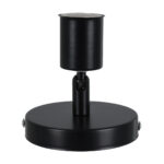 GloboStar® SARA 00843 Μοντέρνο Φωτιστικό Οροφής Σποτ Μονόφωτο 1 x E27 IP20 Μαύρο Μέταλλο - Μ10 x Π10 x Υ10.3cm - Image 3