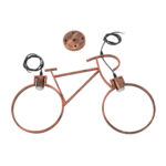 GloboStar® BIKE 00868 Vintage Κρεμαστό Φωτιστικό Φιγούρα Δίφωτο 2 x E27 IP20 Χάλκινο Μέταλλο - Μ67 x Π3.5 x Υ41cm - Image 8