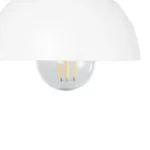 GloboStar® GRANT 00903 Μοντέρνο Επιτοίχιο Φωτιστικό Απλίκα Μονόφωτο 1 x E27 IP20 Λευκό Μέταλλο με Μπεζ Ξύλο - Μ15 x Π36 x Υ12cm - Image 5