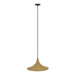 GloboStar® SHANGHAI ROPE 00917 Boho Κρεμαστό Φωτιστικό Καμπάνα Μονόφωτο 1 x E27 IP20 Μπεζ Σχοινί - Μ37 x Π37 x Υ20cm - Image 2