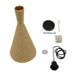 GloboStar® SHANGHAI ROPE 00918 Boho Κρεμαστό Φωτιστικό Καμπάνα Μονόφωτο 1 x E27 IP20 Μπεζ Σχοινί - Μ20 x Π20 x Υ39cm - Image 8