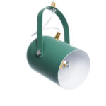 GloboStar® HAZEL 00928 Μοντέρνο Κρεμαστό Φωτιστικό Ανάρτηση Μονόφωτο 1 x E27 IP20 Πράσινο, Άσπρο & Χρυσό Μέταλλο - Μ12 x Π12 x Υ27cm - Image 6