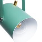 GloboStar® HAZEL 00928 Μοντέρνο Κρεμαστό Φωτιστικό Ανάρτηση Μονόφωτο 1 x E27 IP20 Πράσινο, Άσπρο & Χρυσό Μέταλλο - Μ12 x Π12 x Υ27cm - Image 7