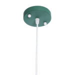 GloboStar® HAZEL 00928 Μοντέρνο Κρεμαστό Φωτιστικό Ανάρτηση Μονόφωτο 1 x E27 IP20 Πράσινο, Άσπρο & Χρυσό Μέταλλο - Μ12 x Π12 x Υ27cm - Image 8