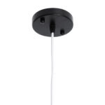 GloboStar® HAZEL 00930 Μοντέρνο Κρεμαστό Φωτιστικό Ανάρτηση Μονόφωτο 1 x E27 IP20 Μαύρο, Άσπρο & Χρυσό Μέταλλο - Μ12 x Π12 x Υ27cm - Image 8