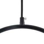 GloboStar® MADRID 00931 Μοντέρνο Κρεμαστό Φωτιστικό Μπάλα Μονόφωτο 1 x E27 IP20 Μαύρο Μέταλλο με Λευκό Γυαλί - Μ30 x Π20 x Υ30cm - Image 9