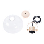 GloboStar® JAVER 00933 Vintage Κρεμαστό Φωτιστικό Καμπάνα Μονόφωτο 1 x E27 IP20 Διάφανο Γυαλί με Χάλκινο Μέταλλο - Μ24.5 x Π24.5 x Υ25cm - Image 9