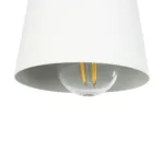 GloboStar® AMY 00946 Μοντέρνο Επιτοίχιο Φωτιστικό Απλίκα Μονόφωτο 1 x E27 IP20 Λευκό Μέταλλο, Μπεζ Ξύλο με Πορτοκαλί Δέρμα - Μ19 x Π13 x Y14cm - Image 6
