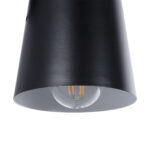 GloboStar® AMY 00947 Μοντέρνο Επιτοίχιο Φωτιστικό Απλίκα Μονόφωτο 1 x E27 IP20 Μαύρο Μέταλλο, Μπεζ Ξύλο με Καφέ Δέρμα - Μ13 x Π22 x Υ25.5cm - Image 6