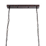 GloboStar® CLARITY 00963 Vintage Κρεμαστό Φωτιστικό Πλέγμα Πολύφωτο 6 x E27 IP20 Χάλκινο Μέταλλο με Πράσινο Πλαστικό - Μ78 x Π25 x Υ22cm - Image 8